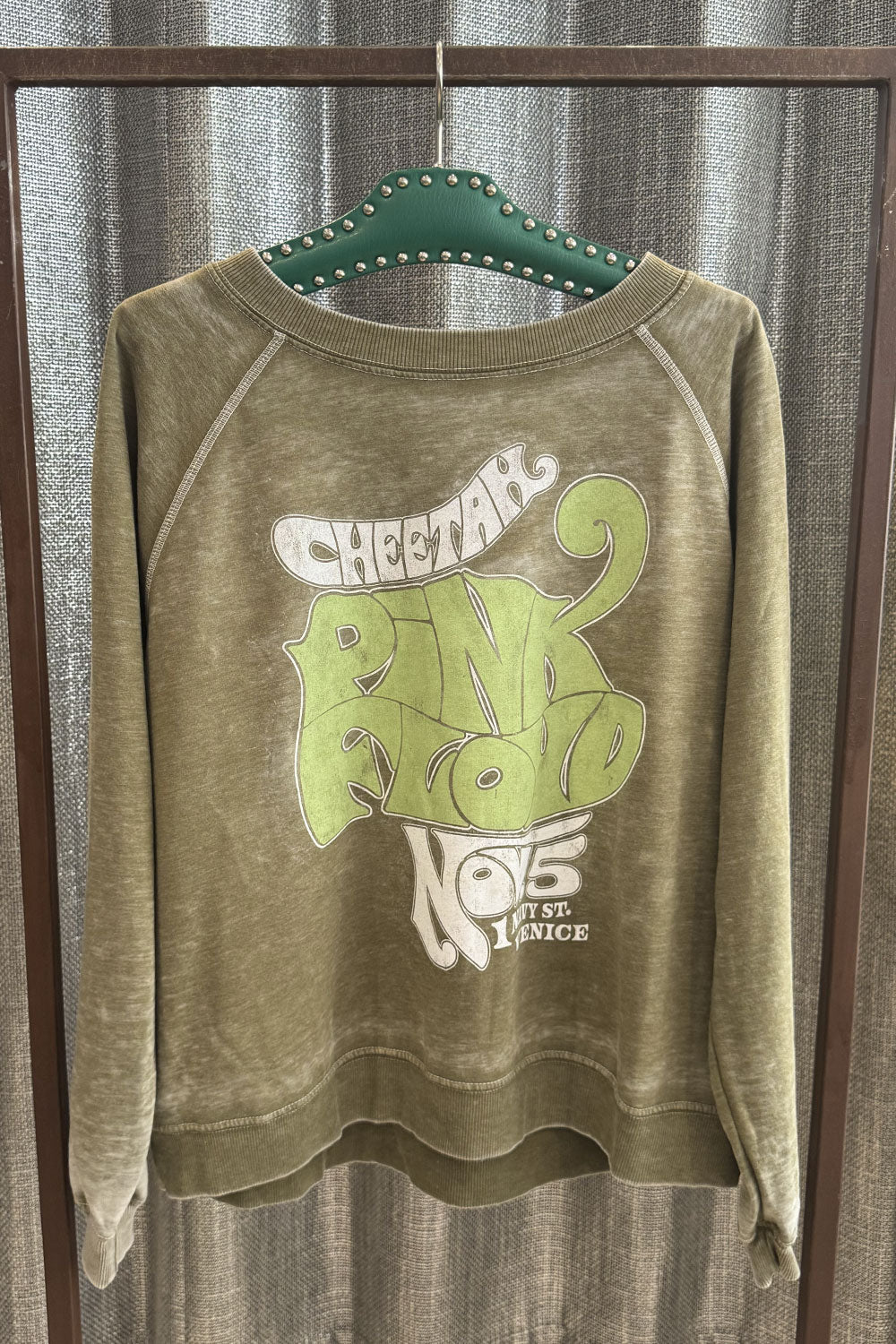 Pink Floyd Cheetah Sweatshirt Olive
