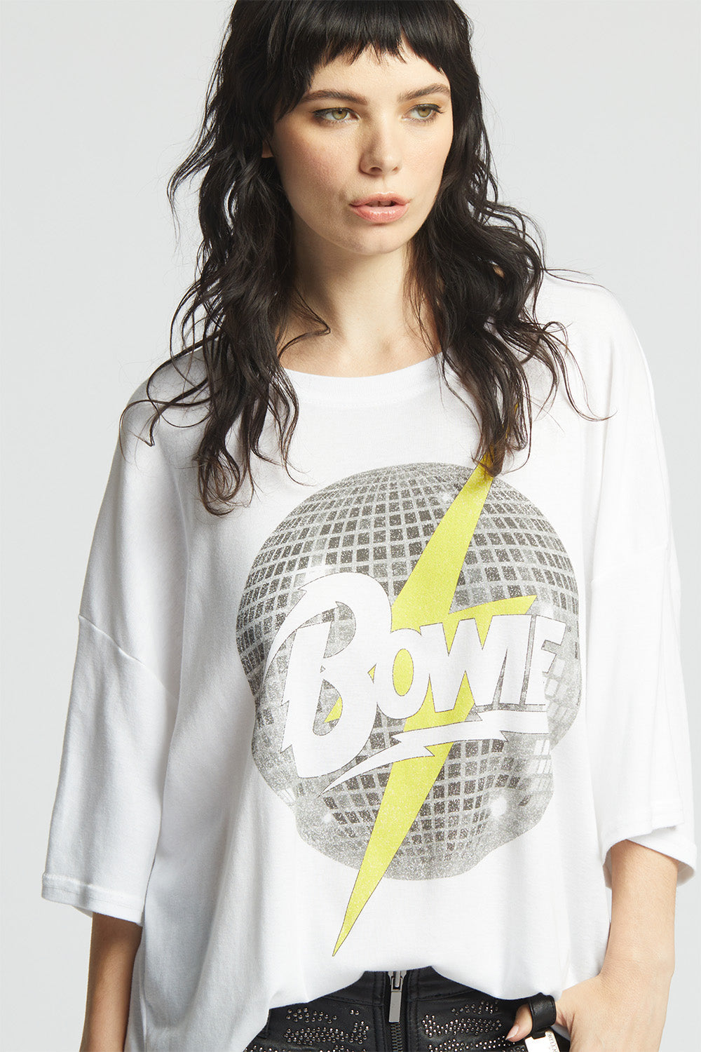 David Bowie Disco Tee White
