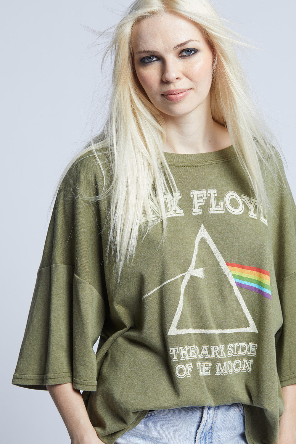 Pink Floyd Dark Side of the Moon Tee Olive