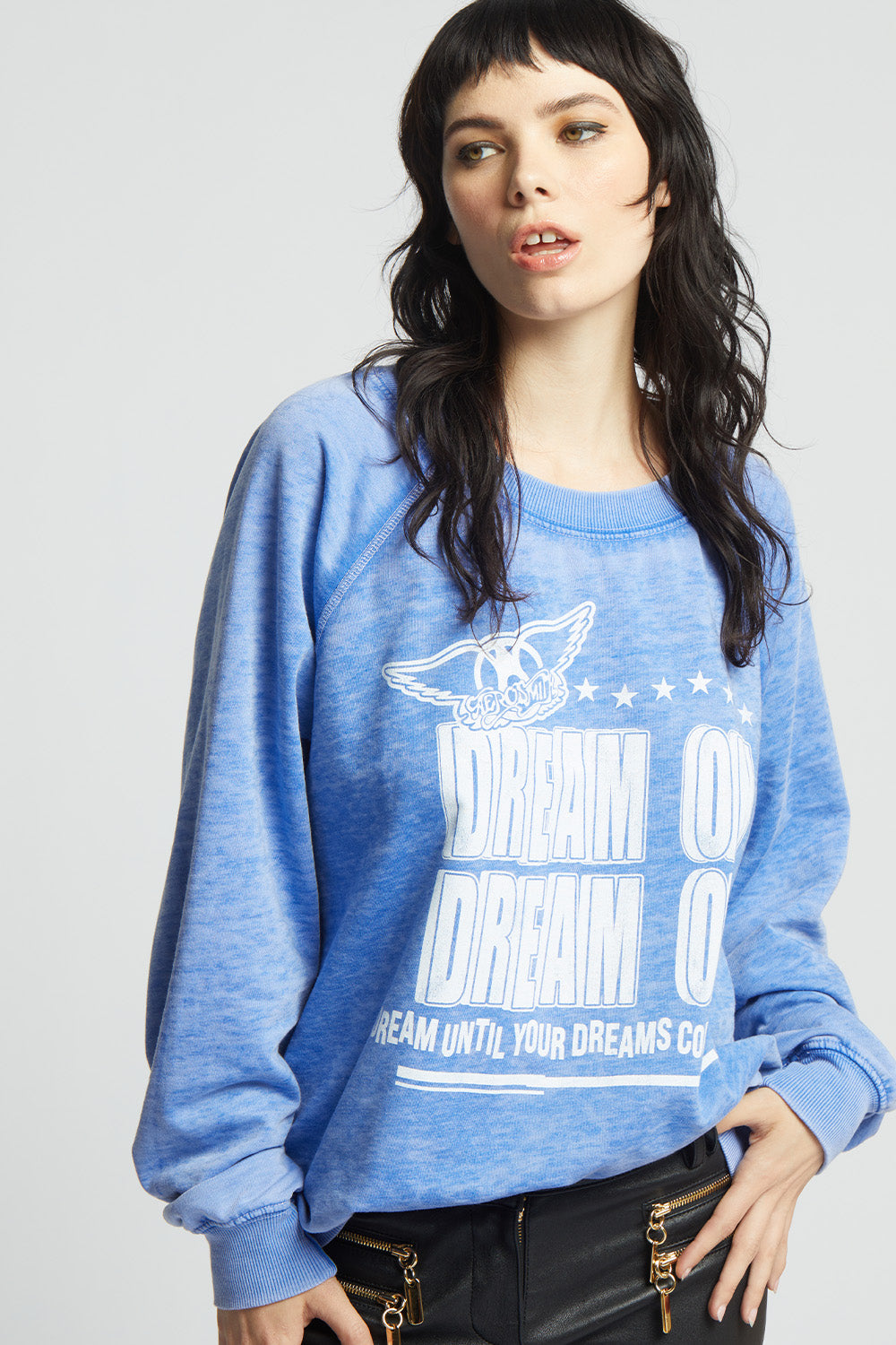 Aerosmith Dream On Sweater Electric Blue