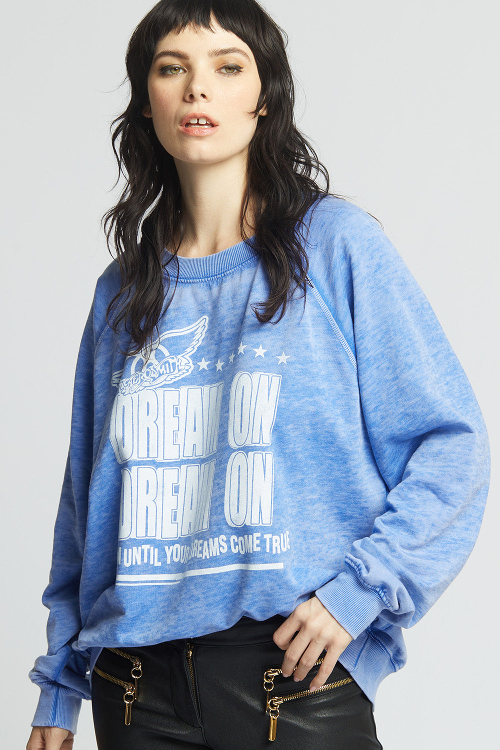Aerosmith Dream On Sweater Electric Blue