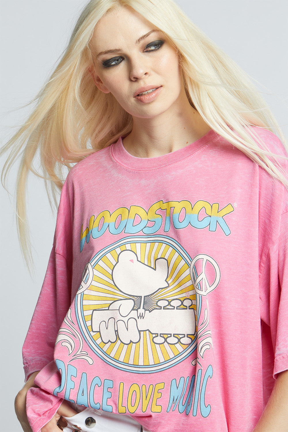 Woodstock Peace, Love, Music Tee Punch