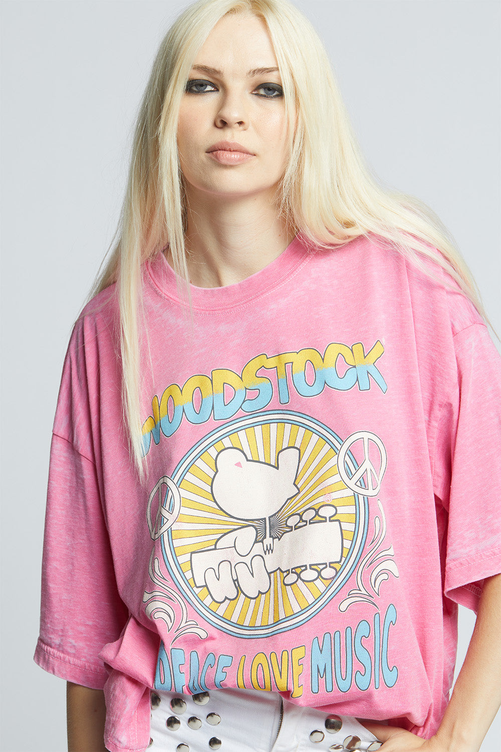 Woodstock Peace, Love, Music Tee Punch