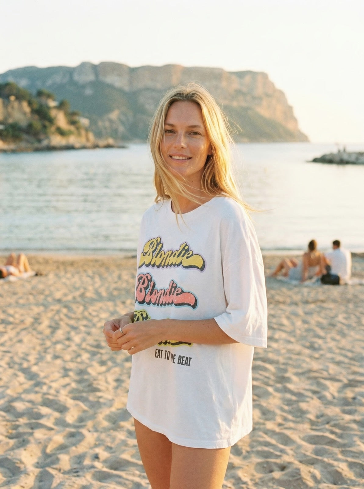 Blondie OS Tee White