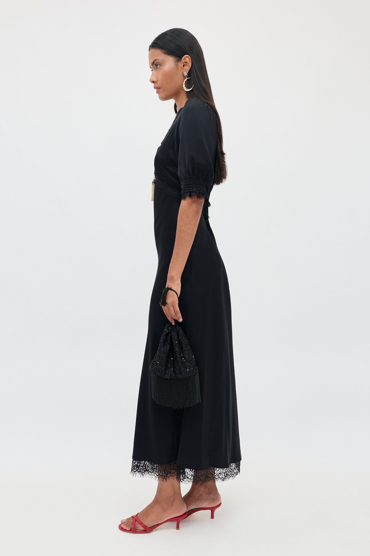 Annina Midi Dress Black