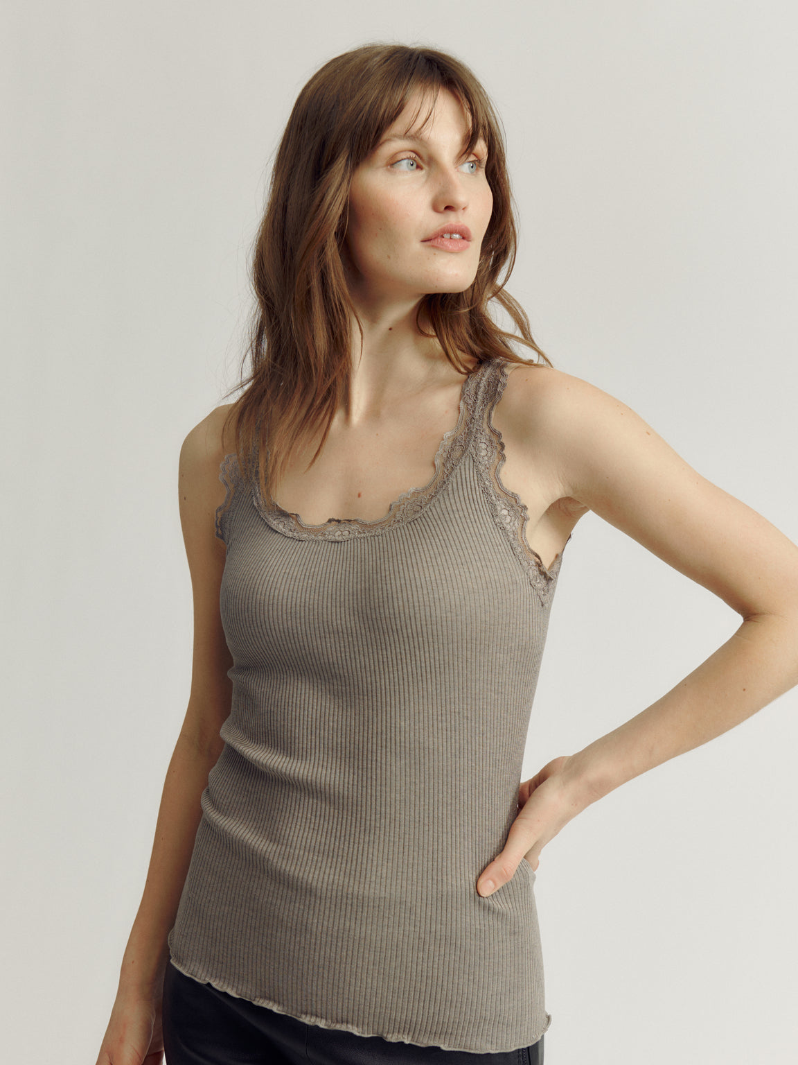 RWBabette Top Brown Melange