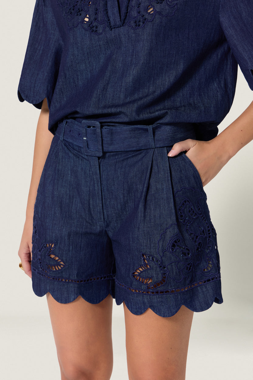Sandsora Shorts Denim Blue
