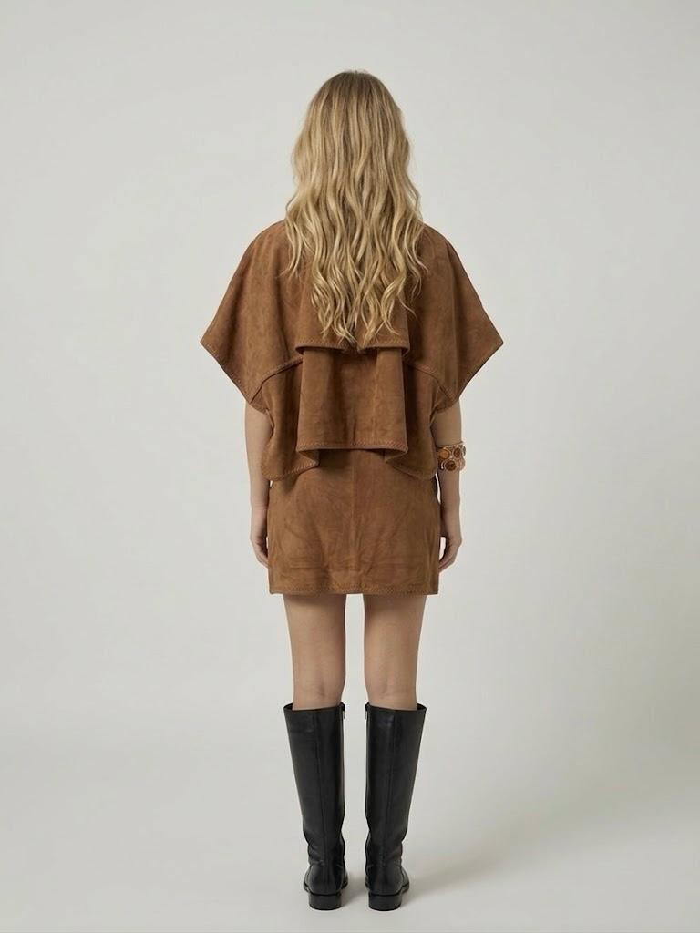 Vontel Cape Camel Brown