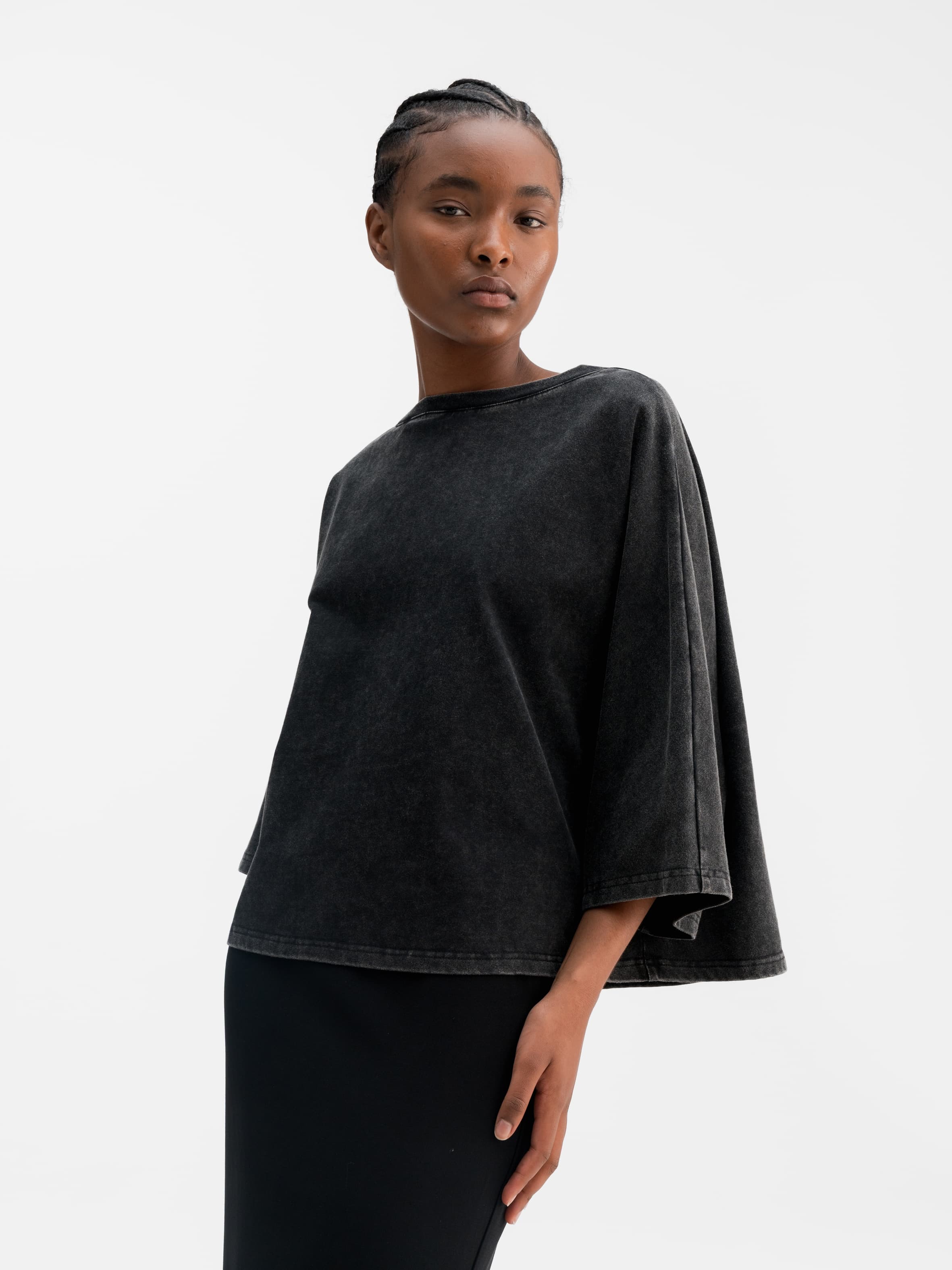 Thea Jersey Washed Black