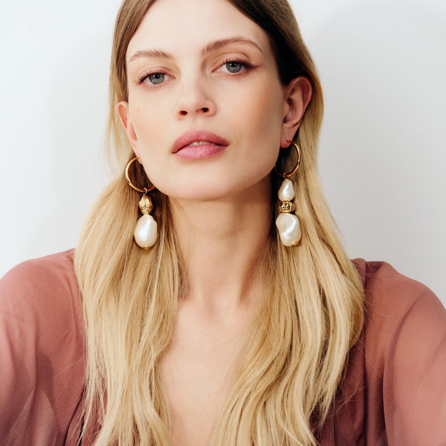 Irregular Organic Pearl Earring