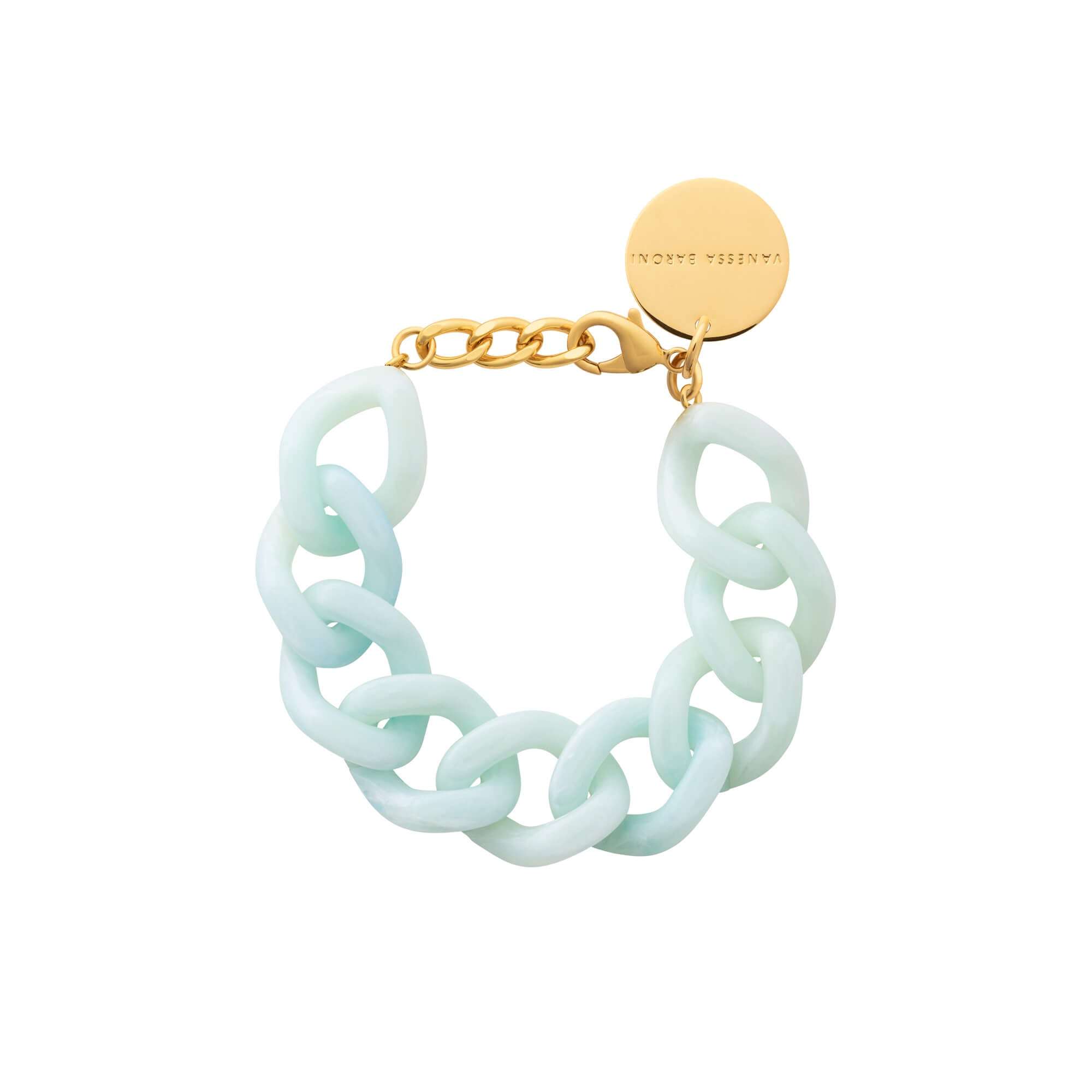 Flat Chain Bracelet Cloud Marble