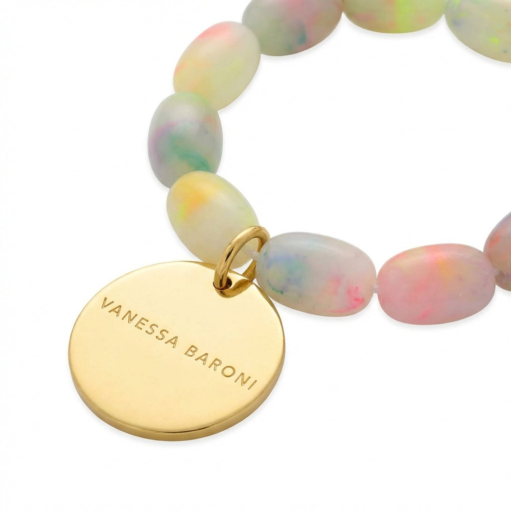 Olive Flex Bracelet Neon Rainbow