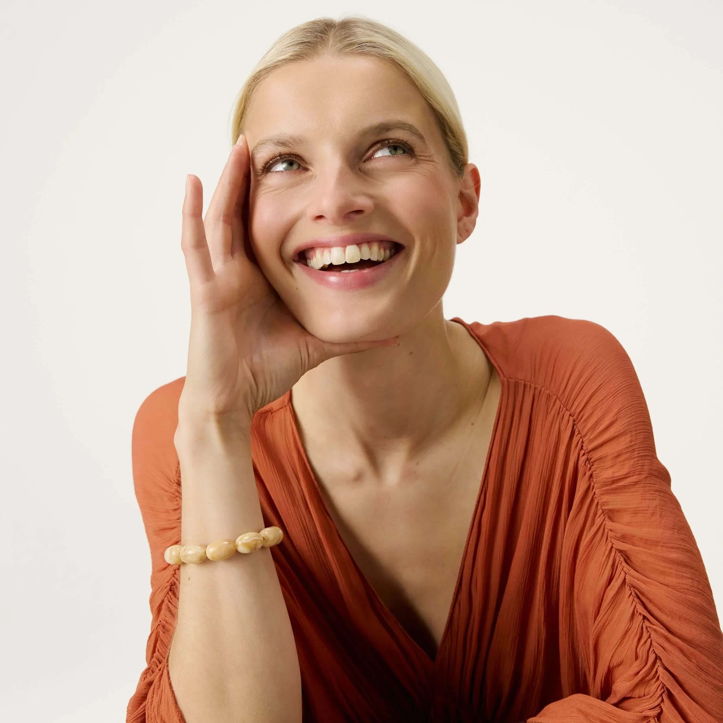 Olive Flex Bracelet Creme Brulee Marble