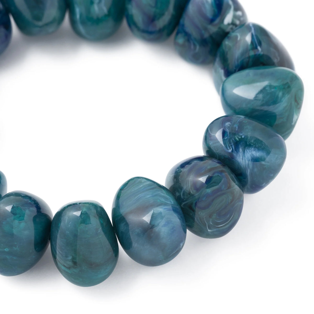 Stone Flex Bracelet Teal Marble