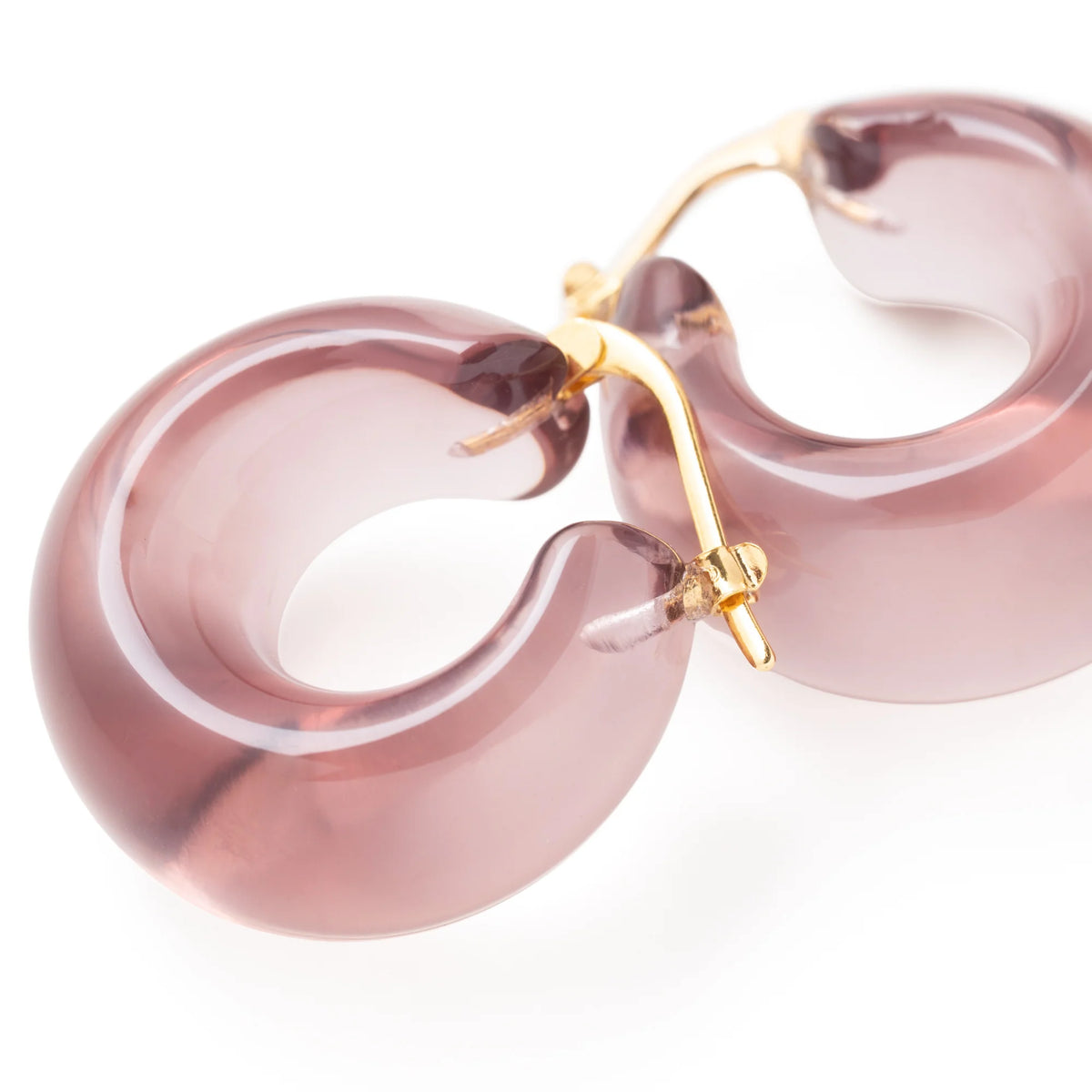 Circlet Earring Clear Taupe