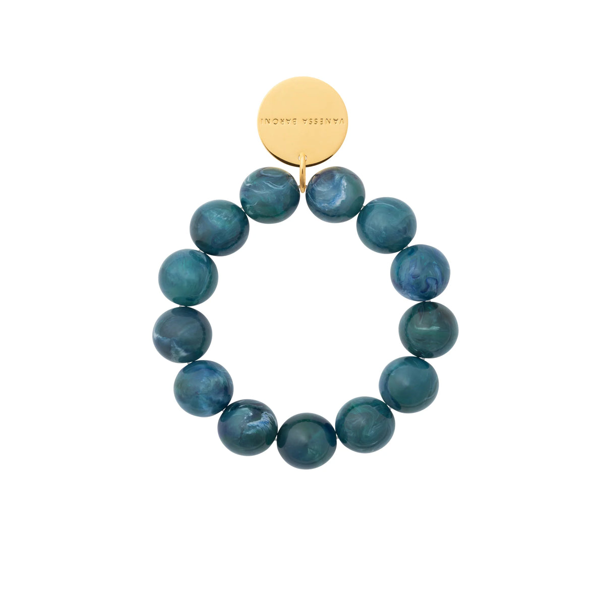Beads Flex Bracelet Teal Marble