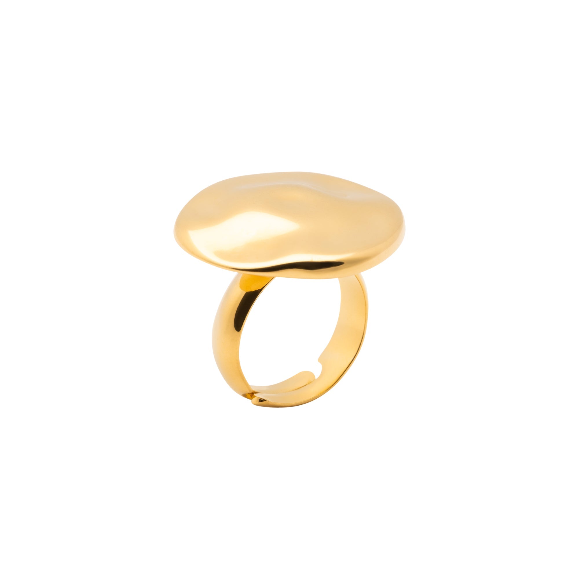 Hammered Ring Gold