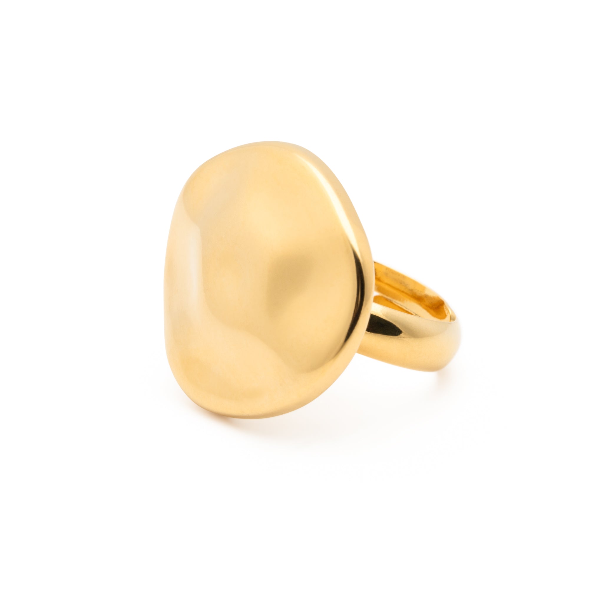 Hammered Ring Gold