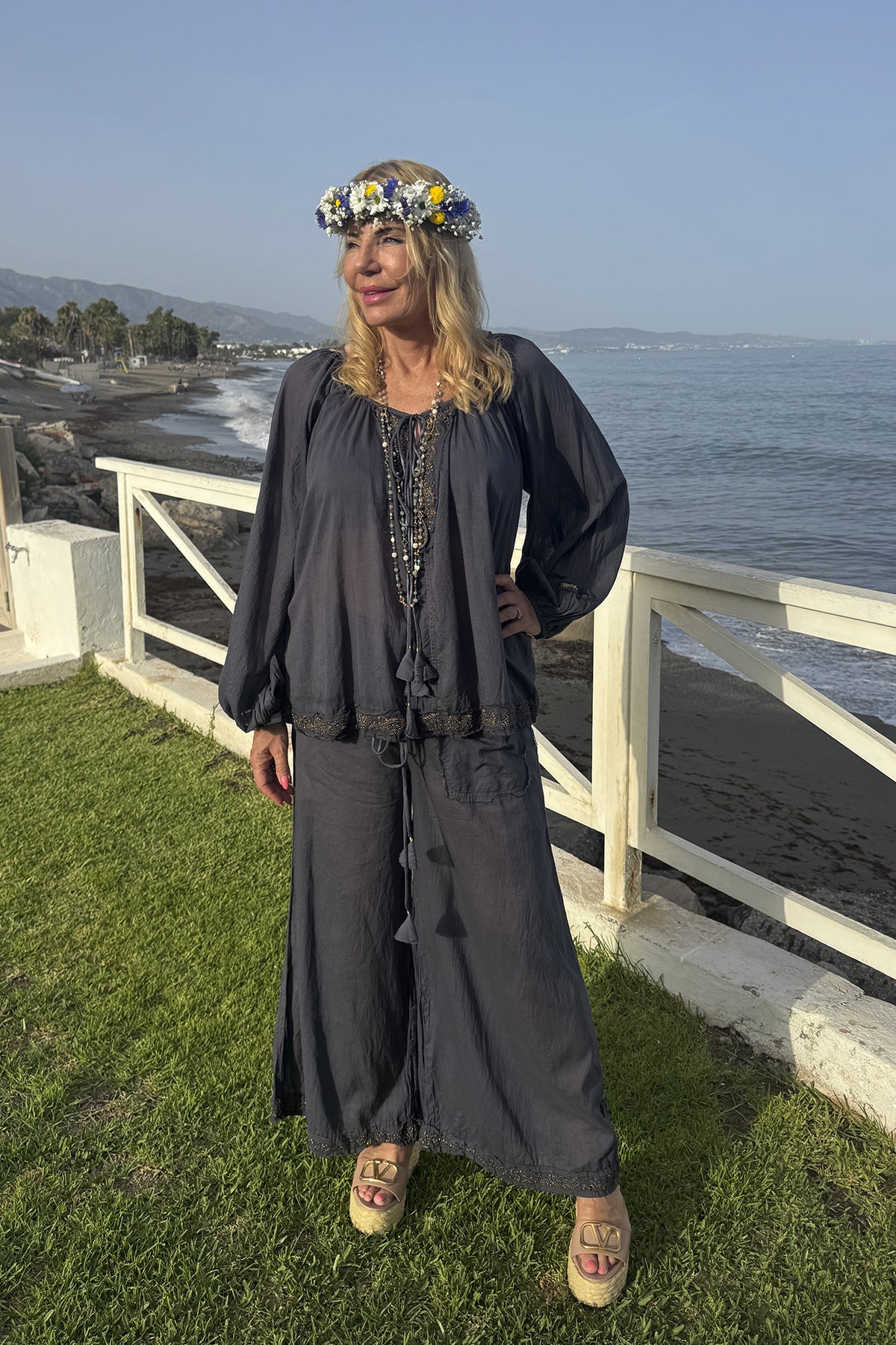 Cara Mia Pants Charcoal