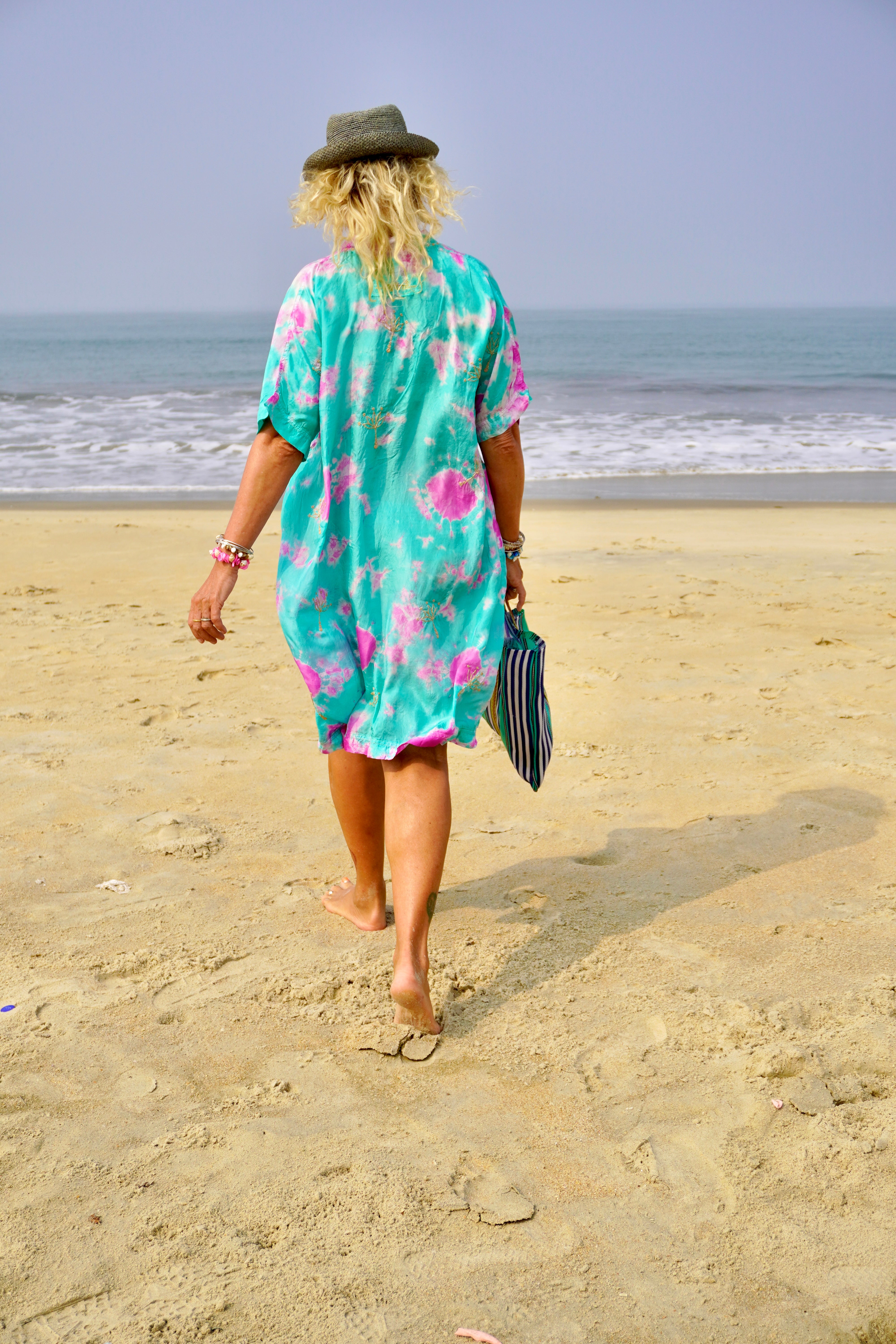 Vanessa Dress Lotus Emerald Fuchsia