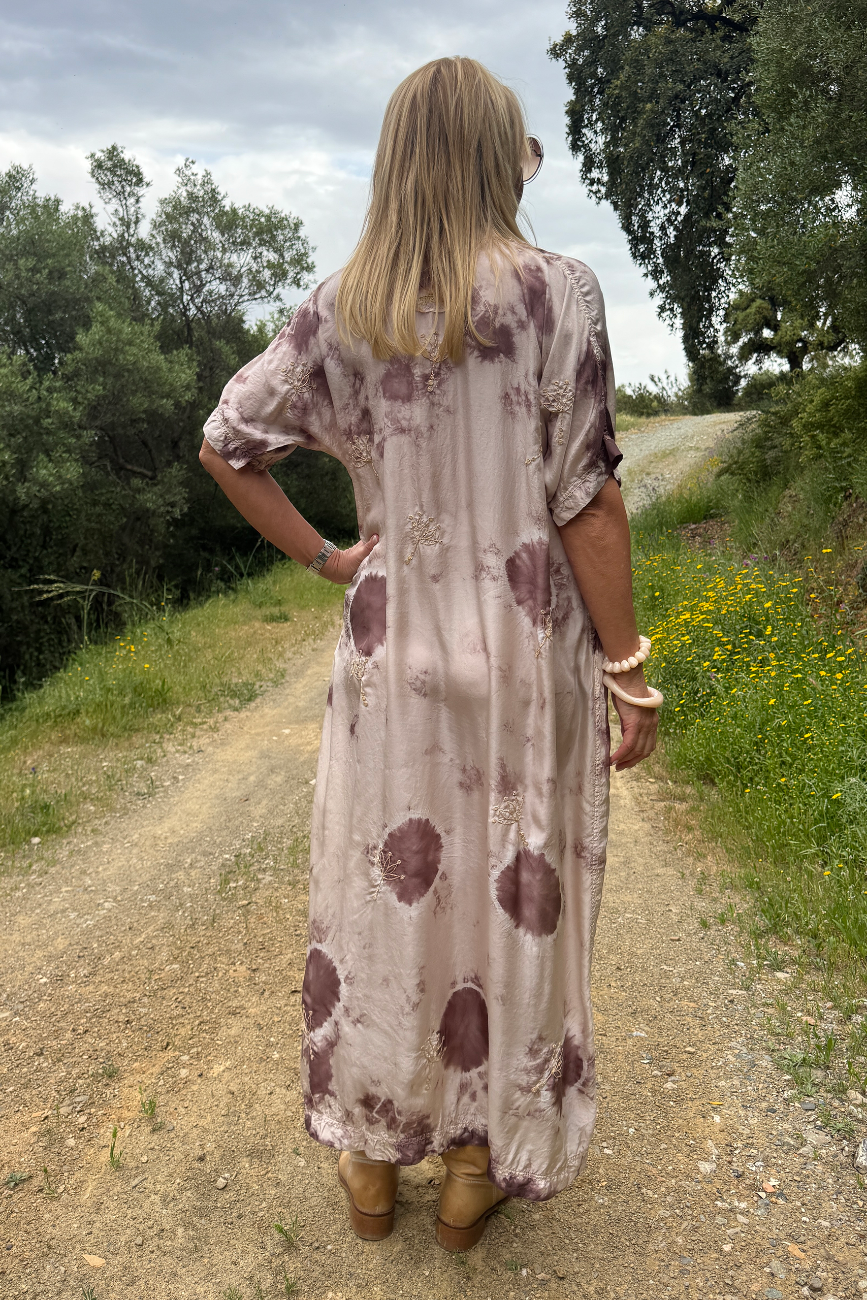 Vanessa Maxi Dress Lotus Champagne Brown