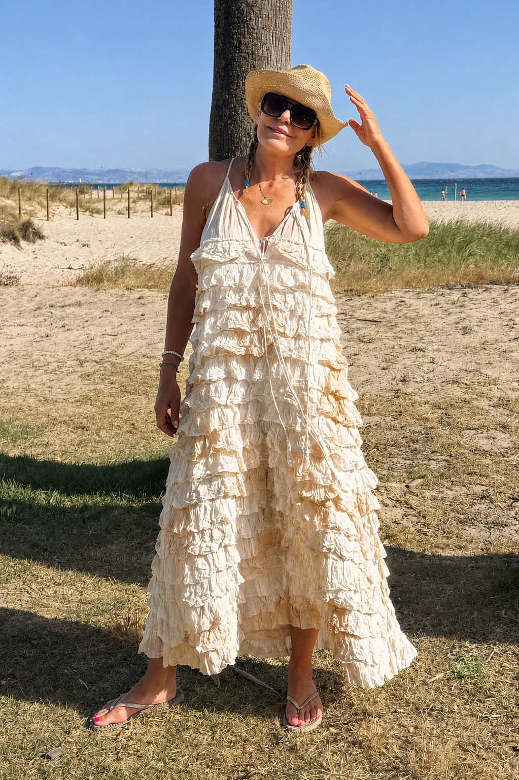 Vola Volare Lotus Maxi Dress Volare Cream Almond