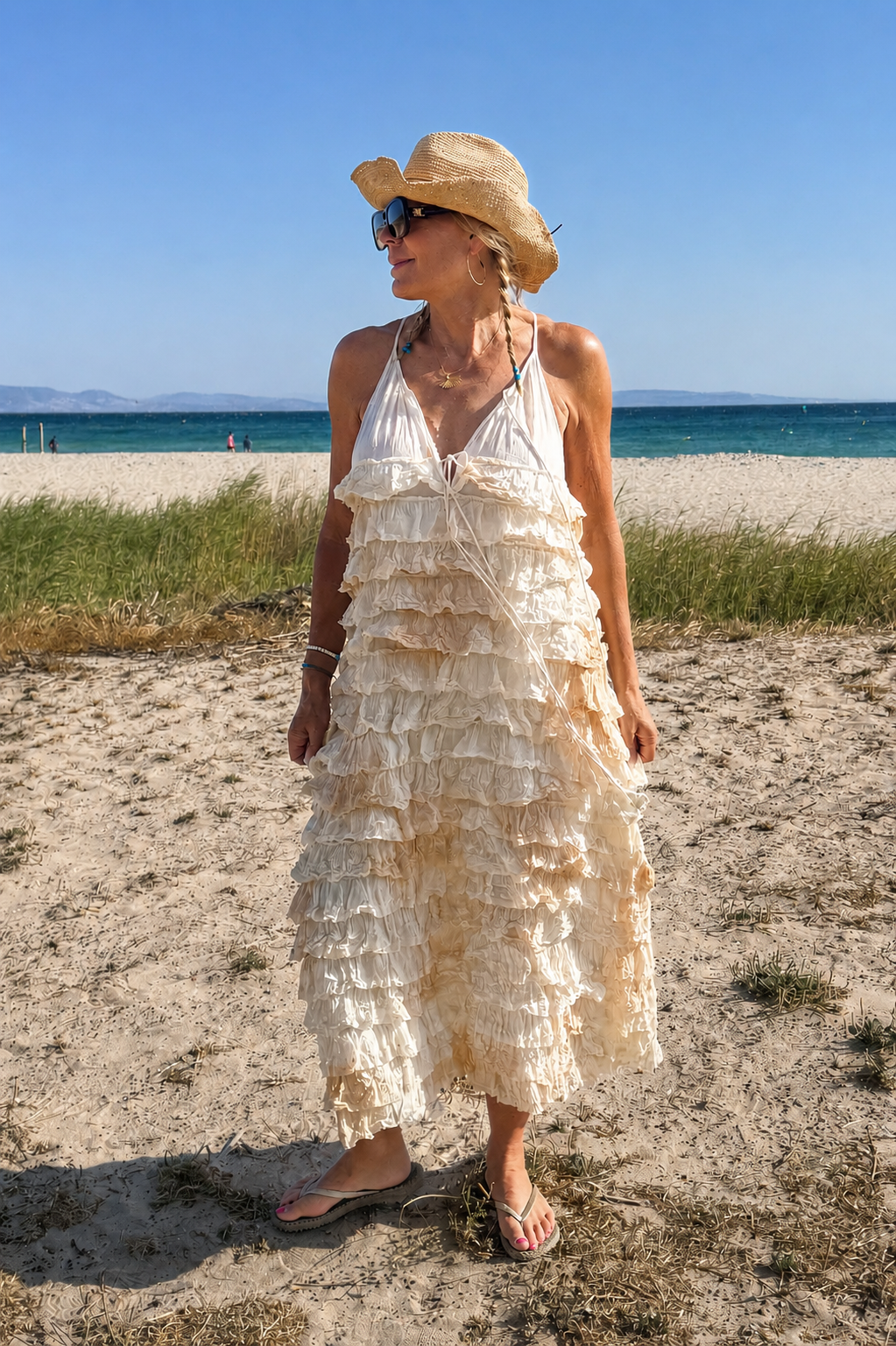 Vola Volare Lotus Maxi Dress Volare Cream Almond