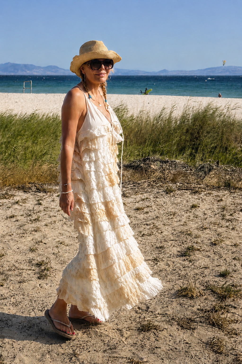 Vola Volare Lotus Maxi Dress Volare Cream Almond