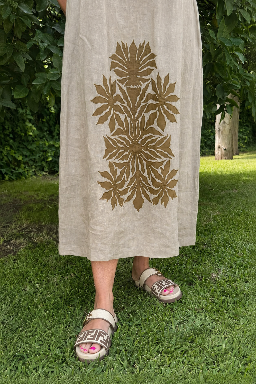 Salina Soleil Dress Sage Tonal