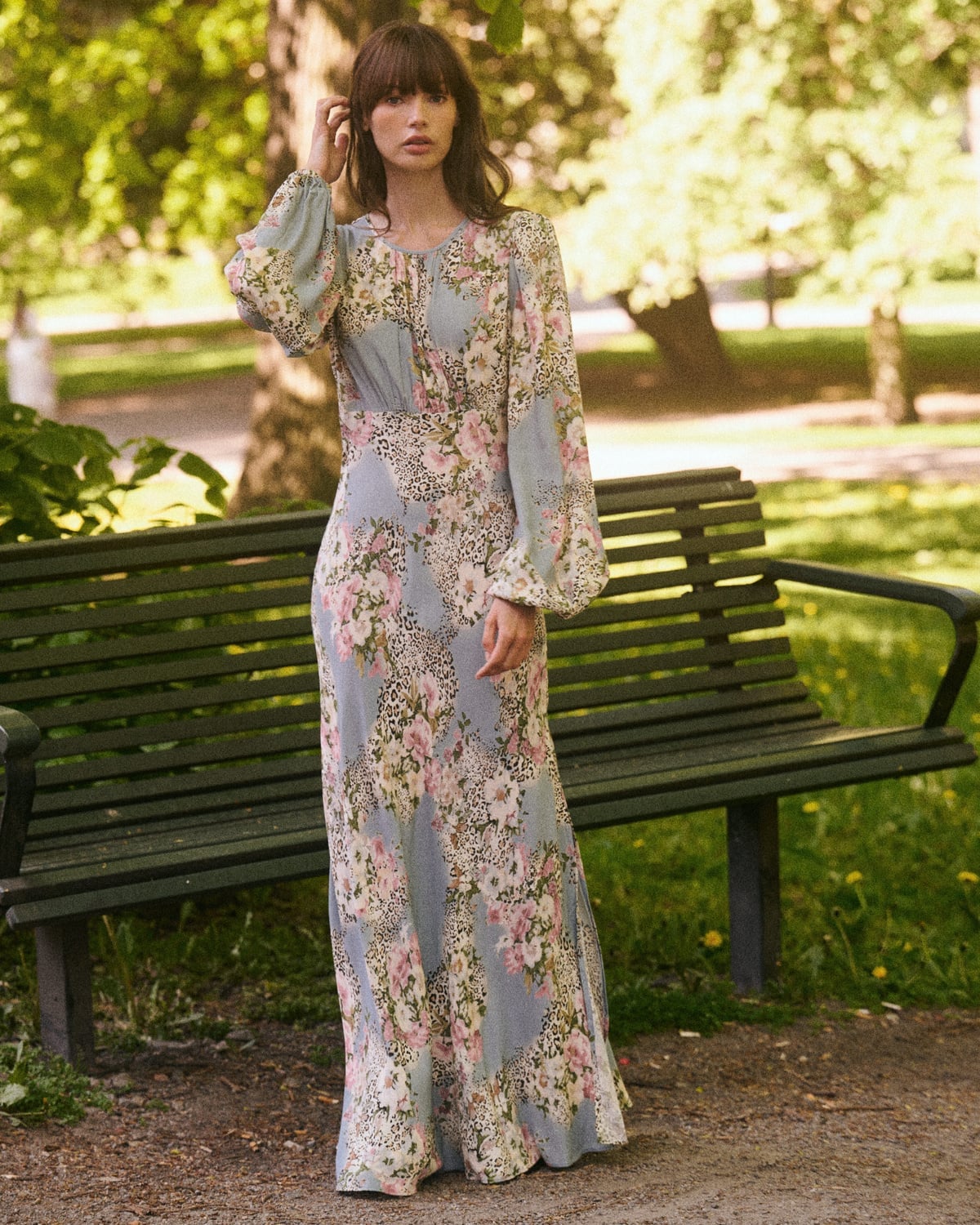 Viscose Maxi Dress Wild Bloom