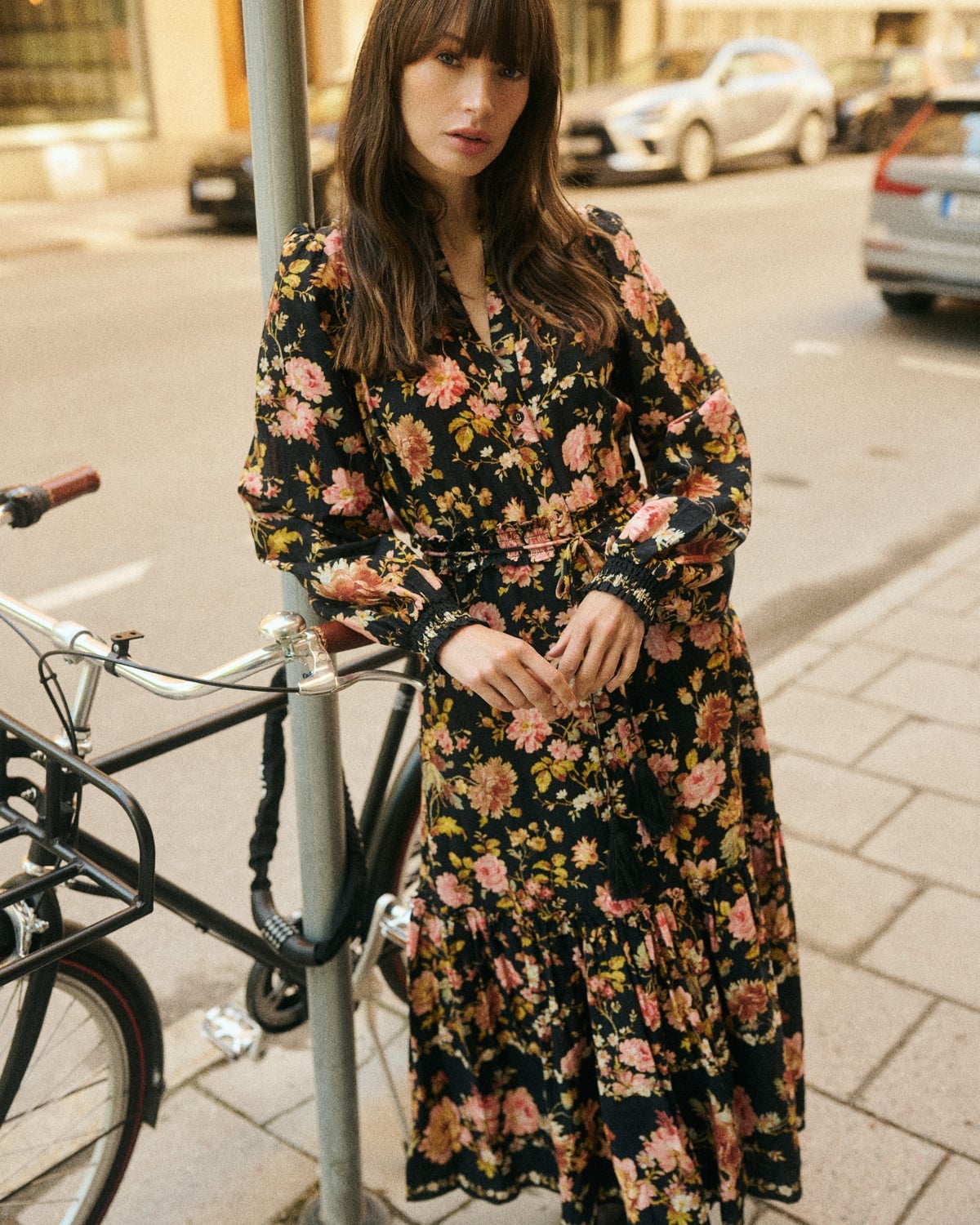 Bohemian Midi Dress Evening Field