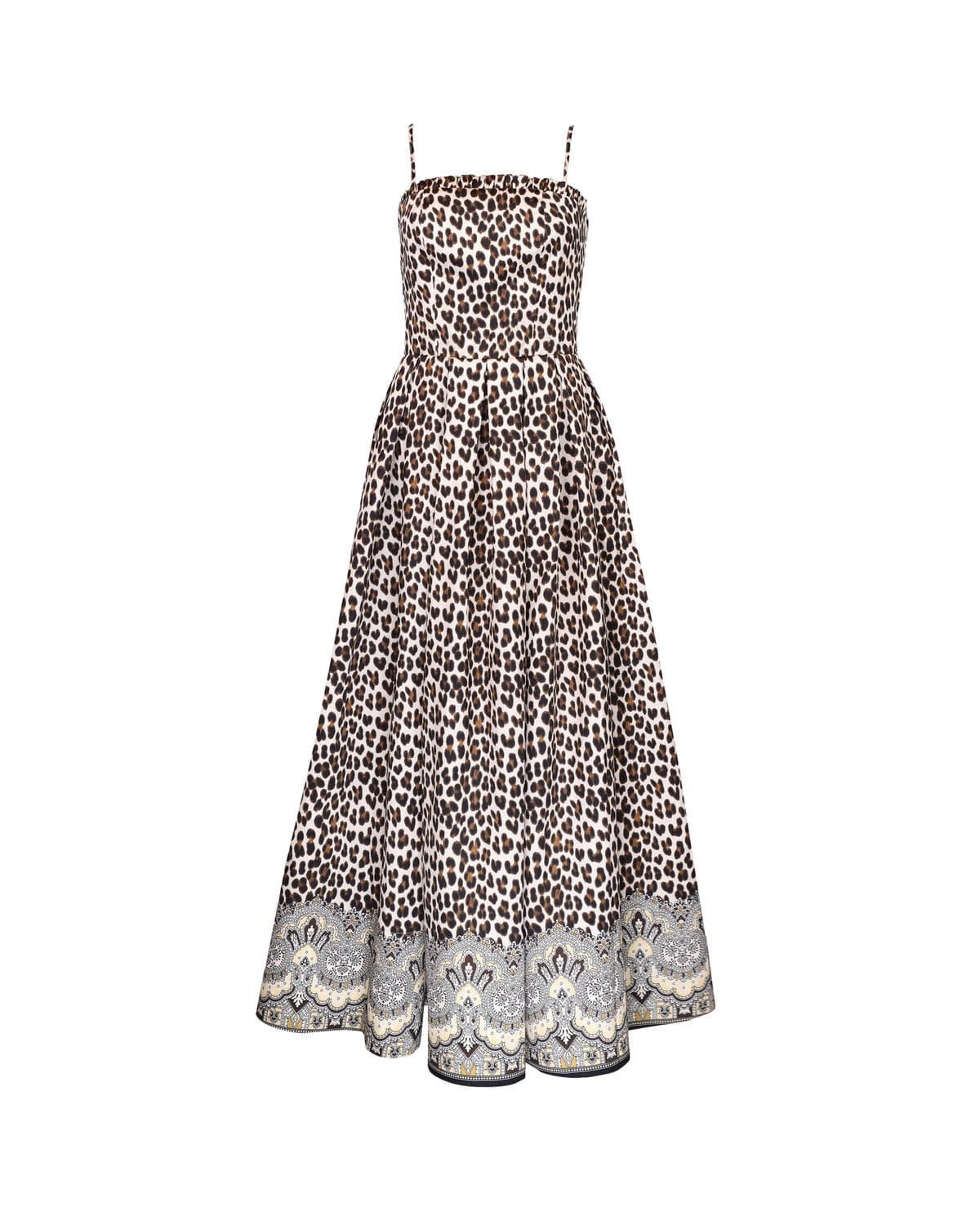 Taffeta Bandeau Dress Wild Paisley