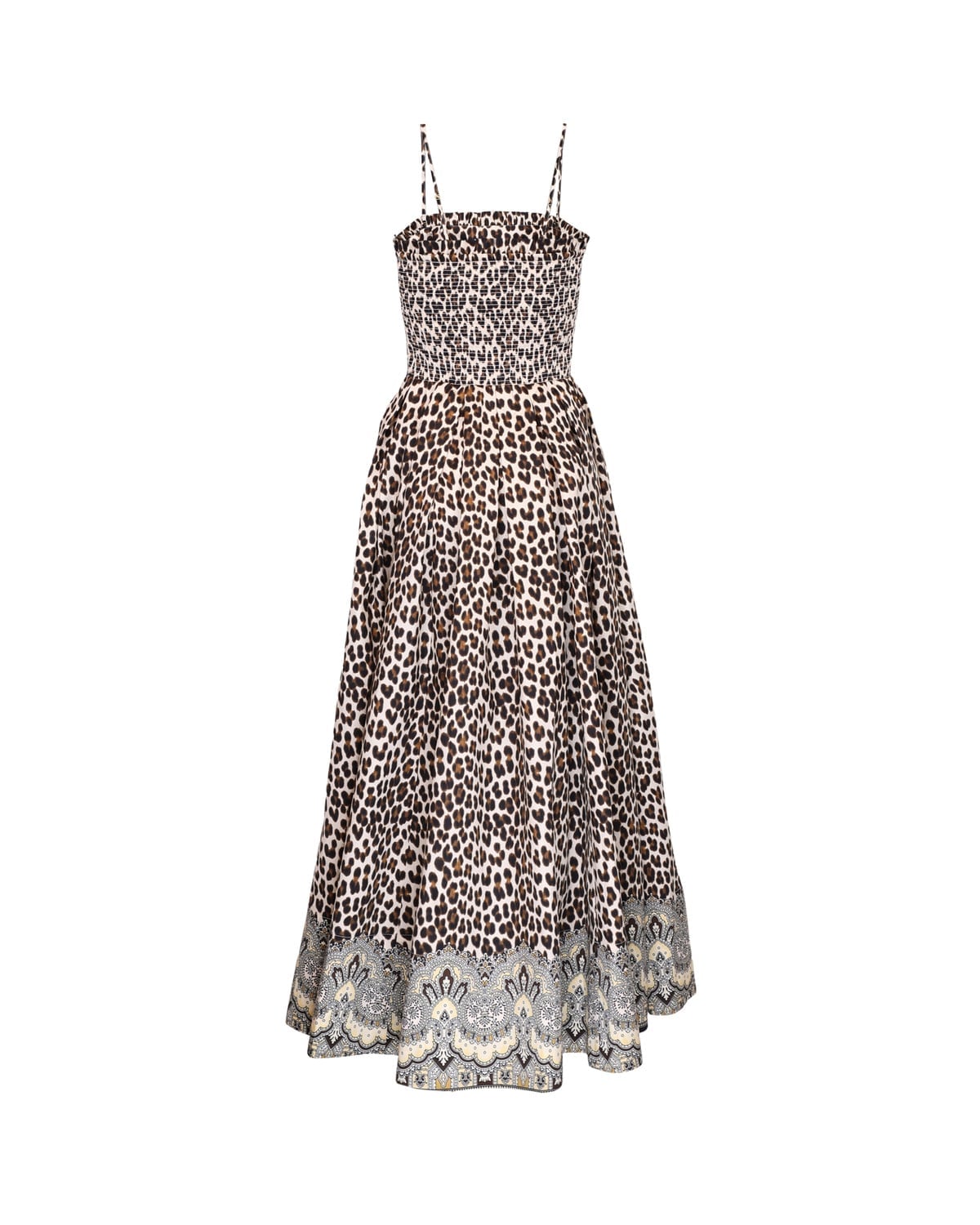 Taffeta Bandeau Dress Wild Paisley