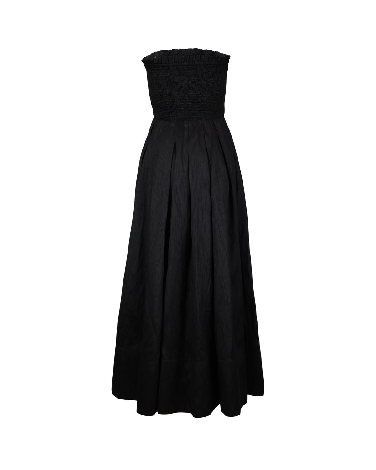 Taffeta Bandeau Dress Black