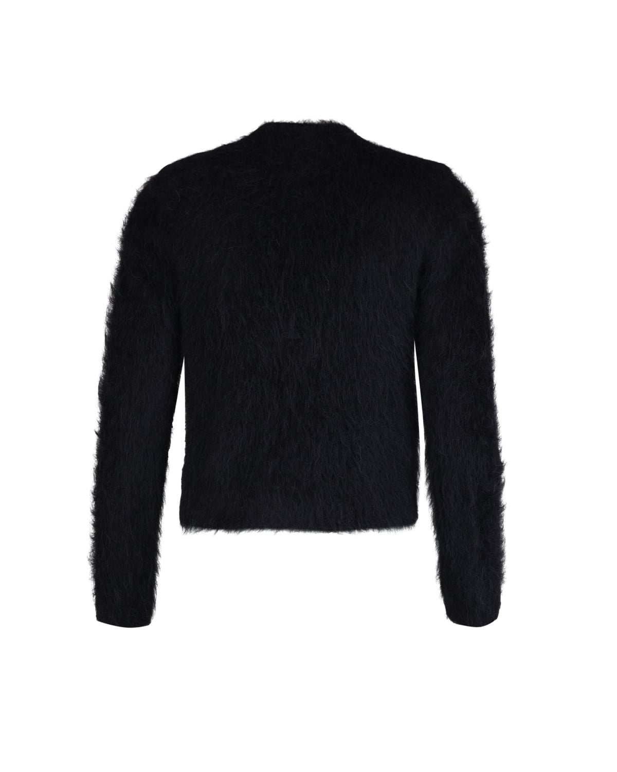 Hairy Knit Jacket Black